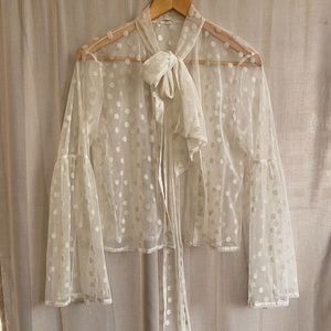 Vintage 60s lace blouse
